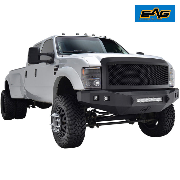 EAG Replacement Mesh Grille Black Front Hood Upper Grill Fit for 08-10 Super Duty PN# 08FSAG01