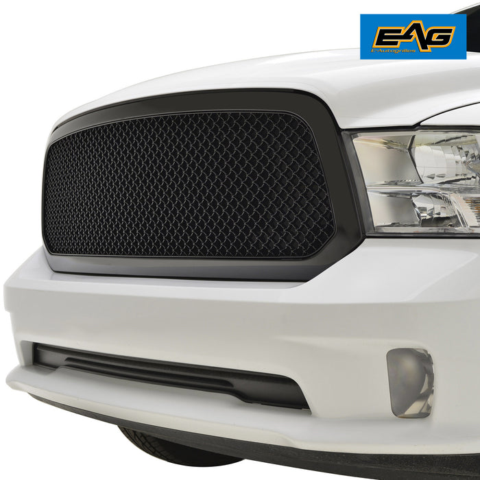 EAG Mesh Grille ABS Replacement Matte Black Fit for 13-18 Ram 1500 PN# 13DGAG00