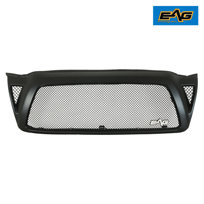 EAG Replacement Grille Black Stainless Steel Wire Mesh with ABS Shell Fit for 05-11 Tacoma PN# 05TAMG00