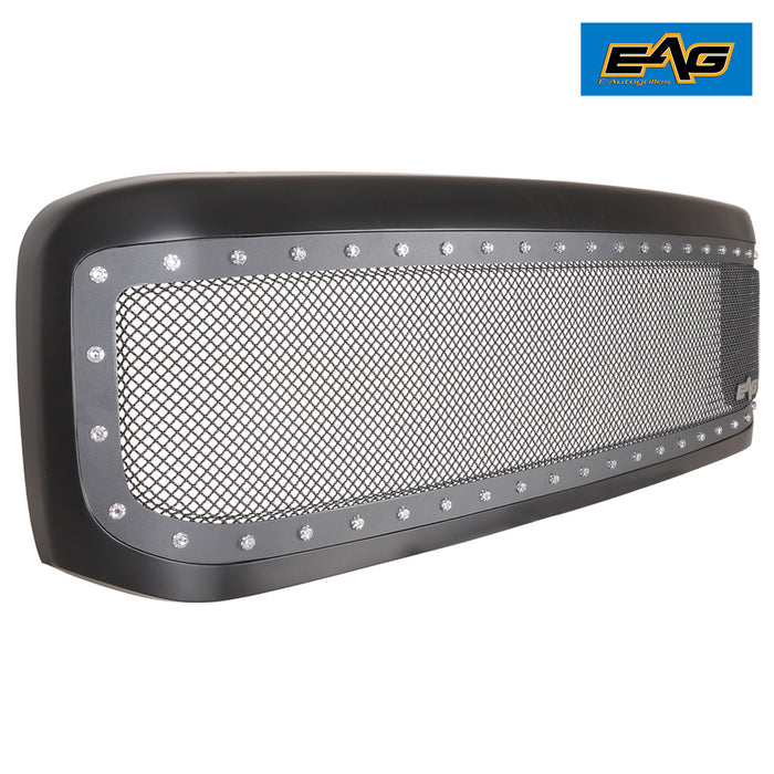 EAG Rivet Mesh Grille Stainless Steel Replacement with Shell Fit for 99-04 Super Duty PN# 99FSBB00