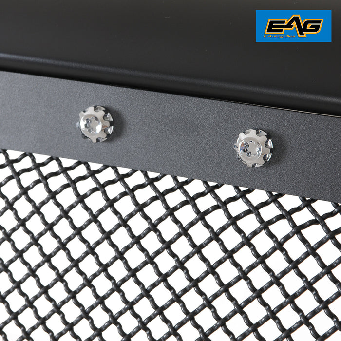 EAG Rivet Studded Frame Black Stainless Steel Wire Mesh Packaged Grille Fit for 02-05 Ram 1500/03-05 Ram 2500/3500 PN# 02DGBB00