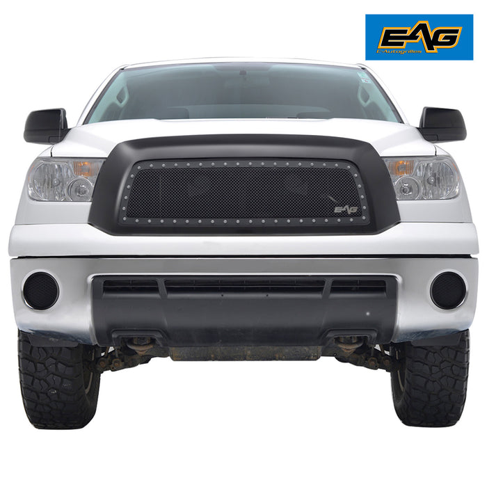 EAG Replacement Rivet Black Grill Front Grille with Shell Fit for 07-09 Tundra PN# 07TUBB00
