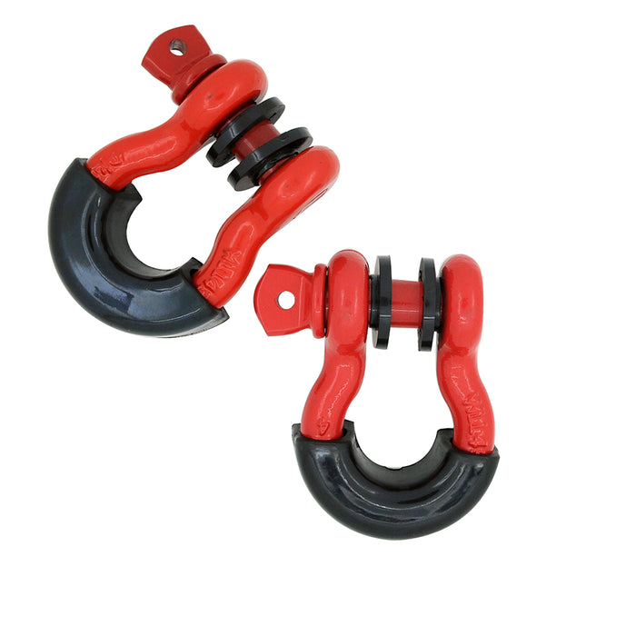 EAG  3/4" Shackles D Ring for Tow Strap, Winch, Off-Road Truck Vehicle Recovery(2 Pack) with 7/8" Screw Pin, Maximum Break Strength 41,887lb PN# 51-0526