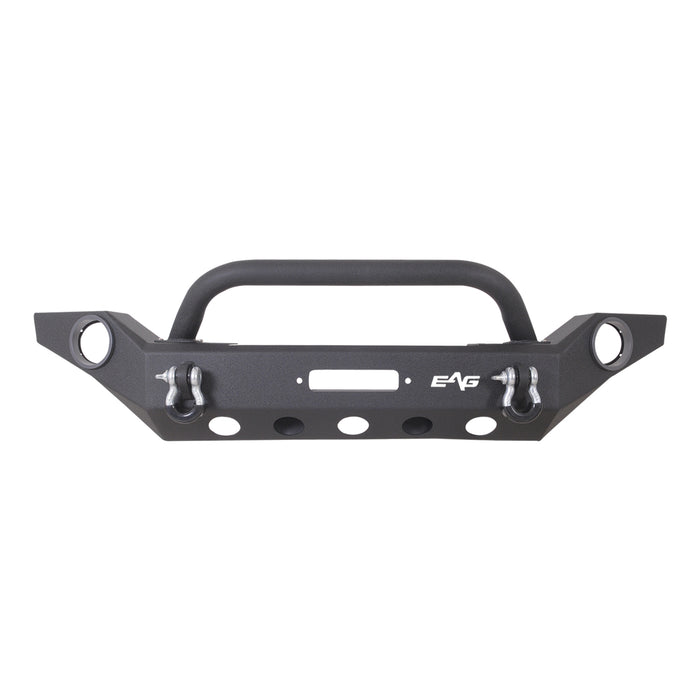EAG Heavy Duty Front Bumper with Fog Light Housing and Winch Plate Fit for 18-22 Wrangler JL PN# JJLFB033