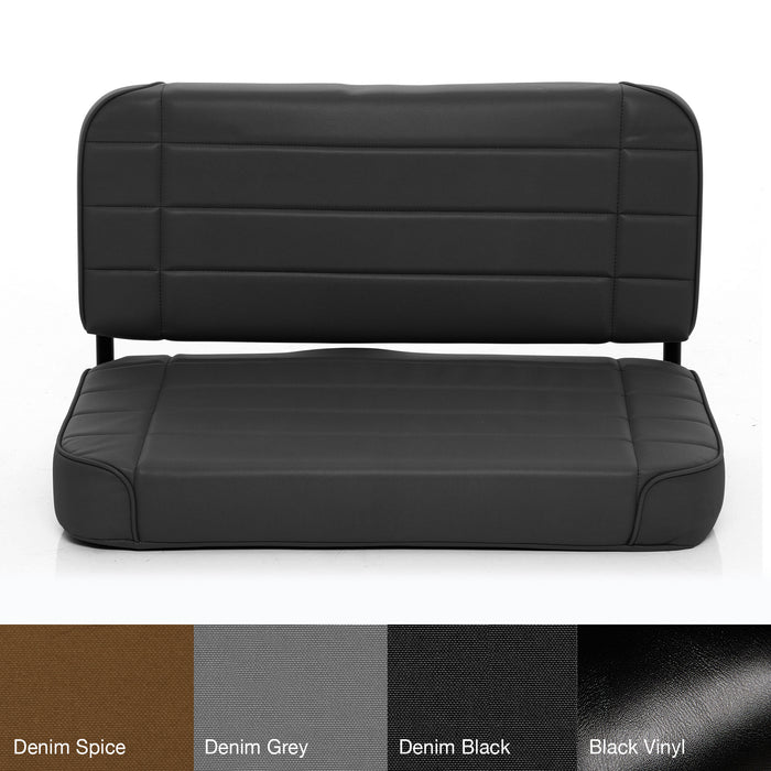 Smittybilt Seat - Rear - Standard - Denim Black 8015N
