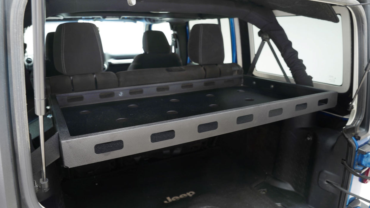 07-18 Jeep Wrangler JK 4 Door Interior Rear Cargo Basket Shelf 81-10103