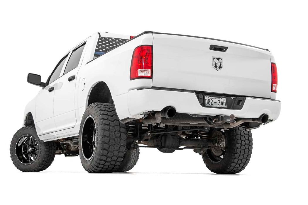 Dual Cat-Back Exhaust System w/Black Tips 09-18 RAM 1500 V8-4.7L, 5.7L Rough Country #96009