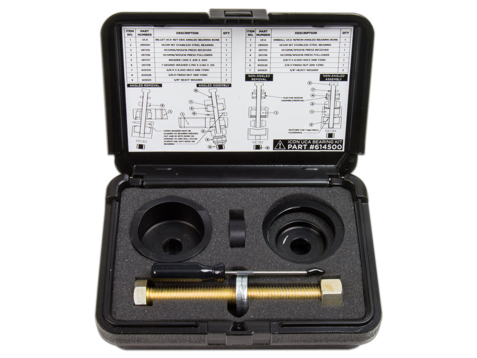 ICON Vehicle Dynamics ON VEHICLE UNIBALL REPLACEMENT TOOL KIT