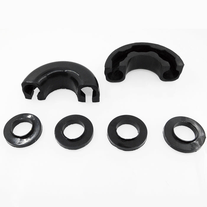 EAG Pair Black Isolator Fits 3/4 inch Tow D-rings Includes 2 Rubber Isolators and 4 Washers Shackle Isolator Clevis Kit PN# JJKML025