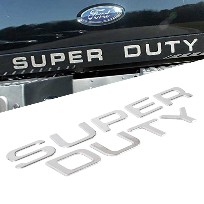 EAG Tailgate Insert Letters Fit for 2008-2010 Ford Super Duty F250 F350 F450 Chrome PN# 08FSMS00C