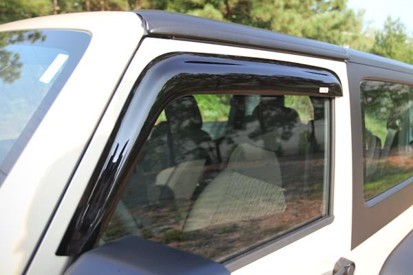 Rugged Ridge Window Rain Deflectors; 07-18 Jeep Wrangler JK 11351.11