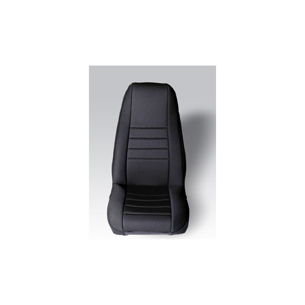 Rugged Ridge Seat Cover Kit, Front, Neoprene, Black; 76-90 Jeep CJ/Wrangler YJ 13212.01