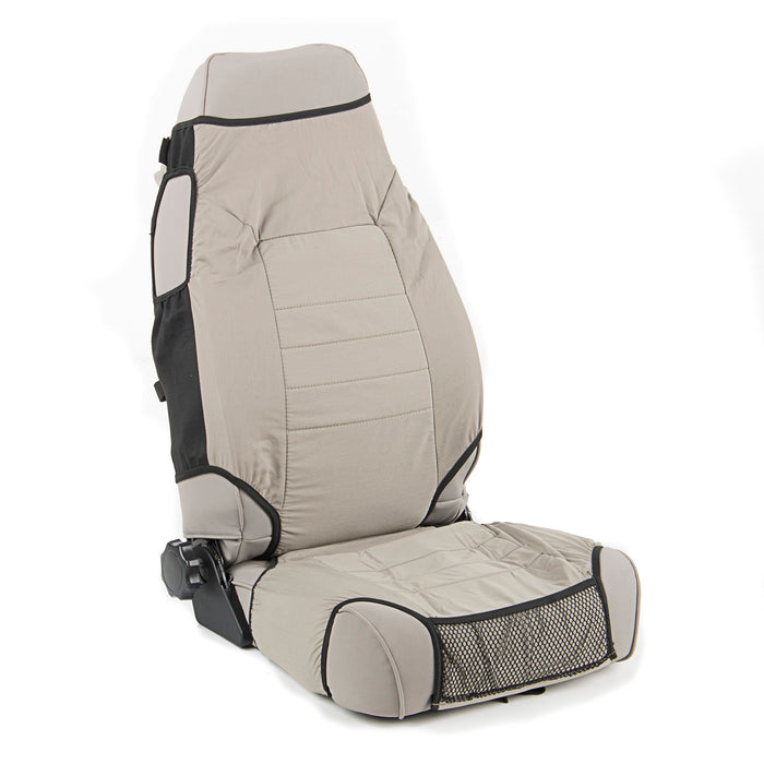 Rugged Ridge Seat Protector Kit, Fabric, Gray; 76-06 Jeep CJ/Wrangler YJ/TJ 13235.09