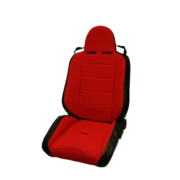 Rugged Ridge XHD Off Road Racing Seat, Reclinable, Red; 76-02 CJ/Wrangler YJ/TJ 13406.53