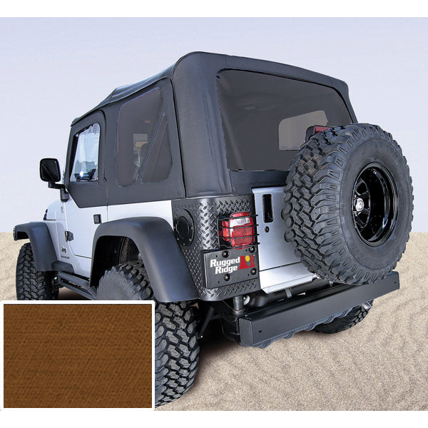 Rugged Ridge XHD Soft Top, Tan, Tinted Windows; 97-06 Jeep Wrangler TJ 13724.33