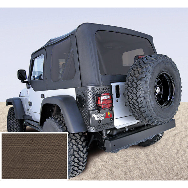 Rugged Ridge XHD Soft Top, Khaki, Tinted Windows; 97-06 Jeep Wrangler TJ 13728.36