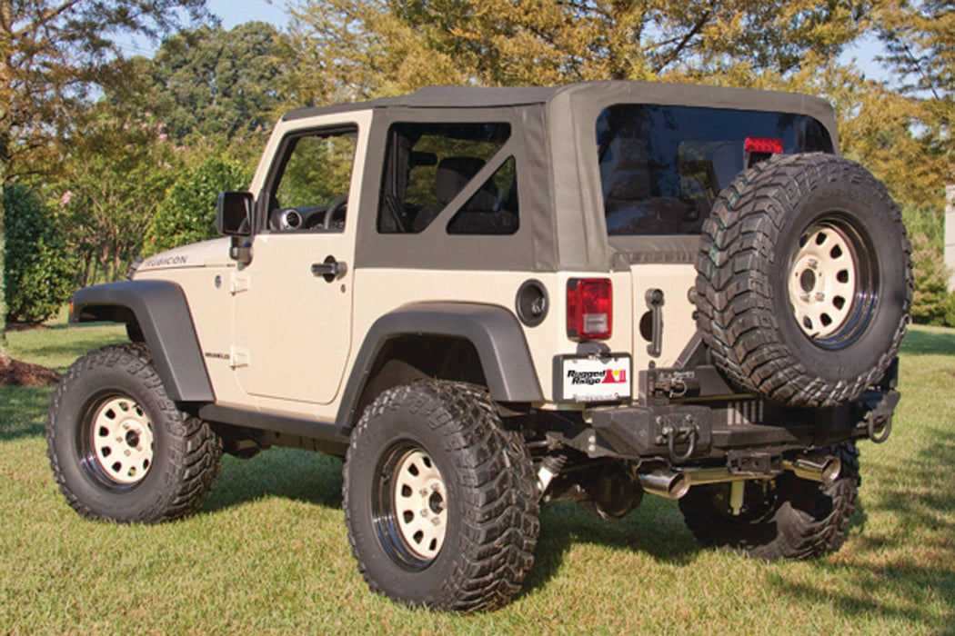 Rugged Ridge Soft Top, Khaki, Tinted Windows; 07-09 Jeep Wrangler JK 13736.36