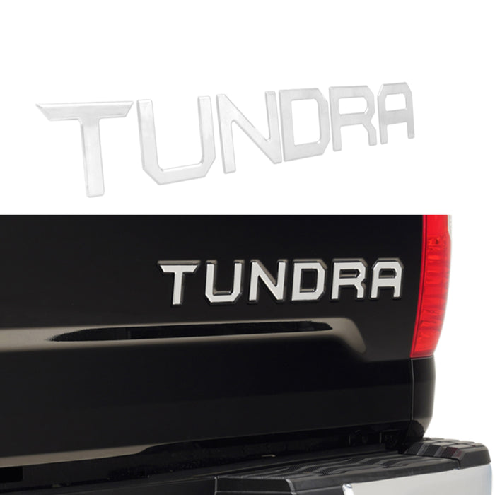 EAG Chrome Tailgate Insert Letters Fit for 2014-2019 Toyota Tundra PN# 14TUMS00C