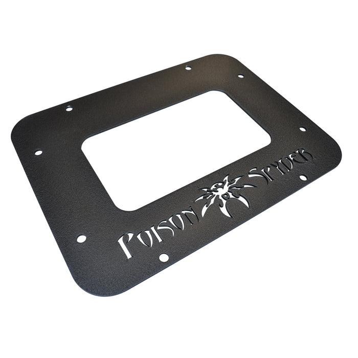 Poison Spyder Customs Tire Carrier Delete Plate II With License Plate Mount 18-04-012