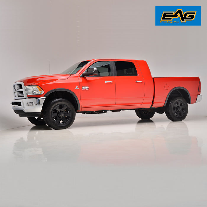 EAG Front and Rear Fender Flares for 4pcs - Textured Satin Black OEM Style Fit for 2010-2018 Ram 2500 / 3500 PN# 20005