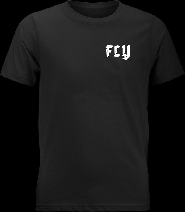 FLY RACING YOUTH FLY MOTO MIND TEE BLACK YL PN# 352-0430YL