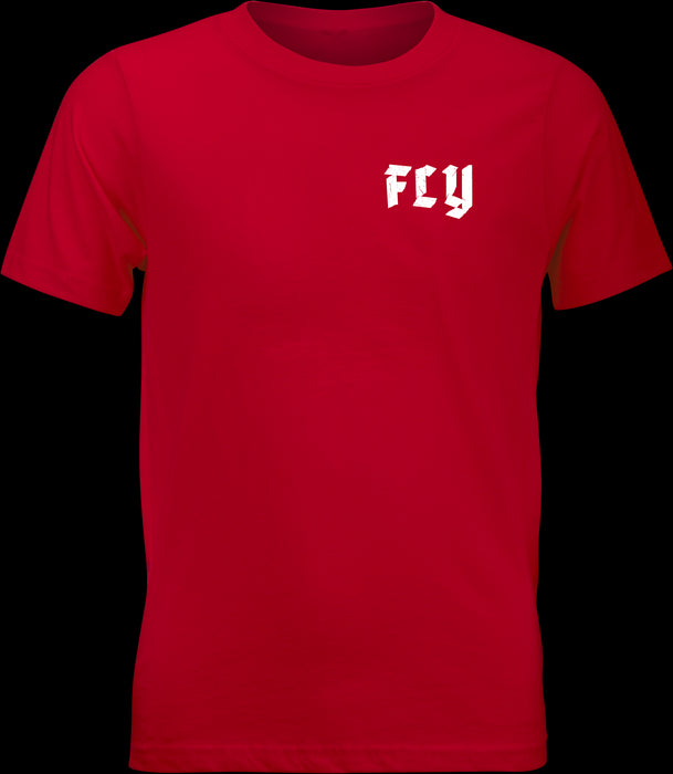 FLY RACING YOUTH FLY MOTO MIND TEE RED YL PN# 352-0432YL