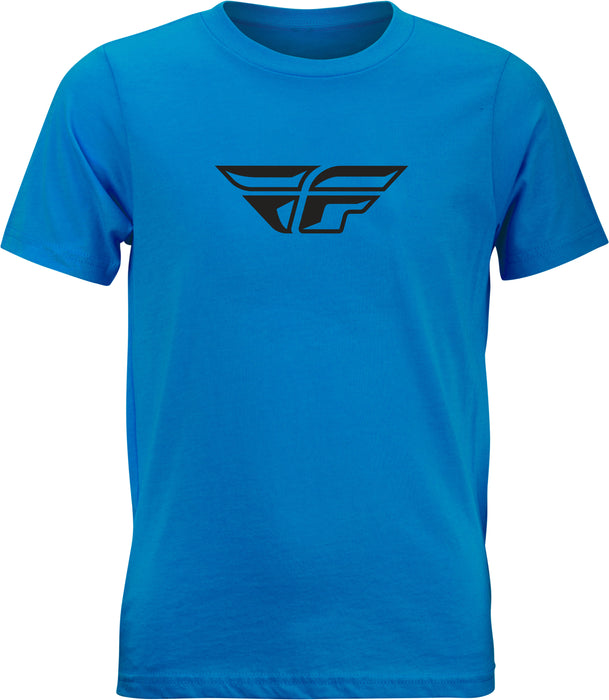 FLY RACING YOUTH FLY F-WING TEE TURQUOISE YL PN# 352-0663YL