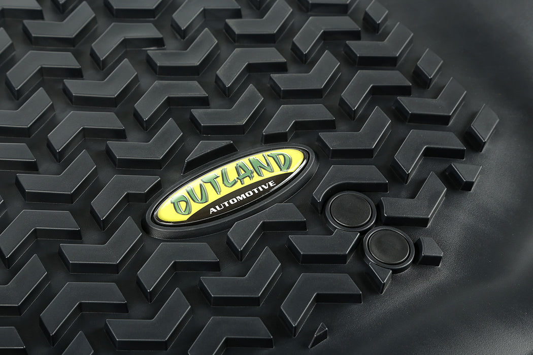 Outland Floor Liner, Front; Black, 2007-2018 Jeep Wrangler Unlimited JK 4 Dr 391292003