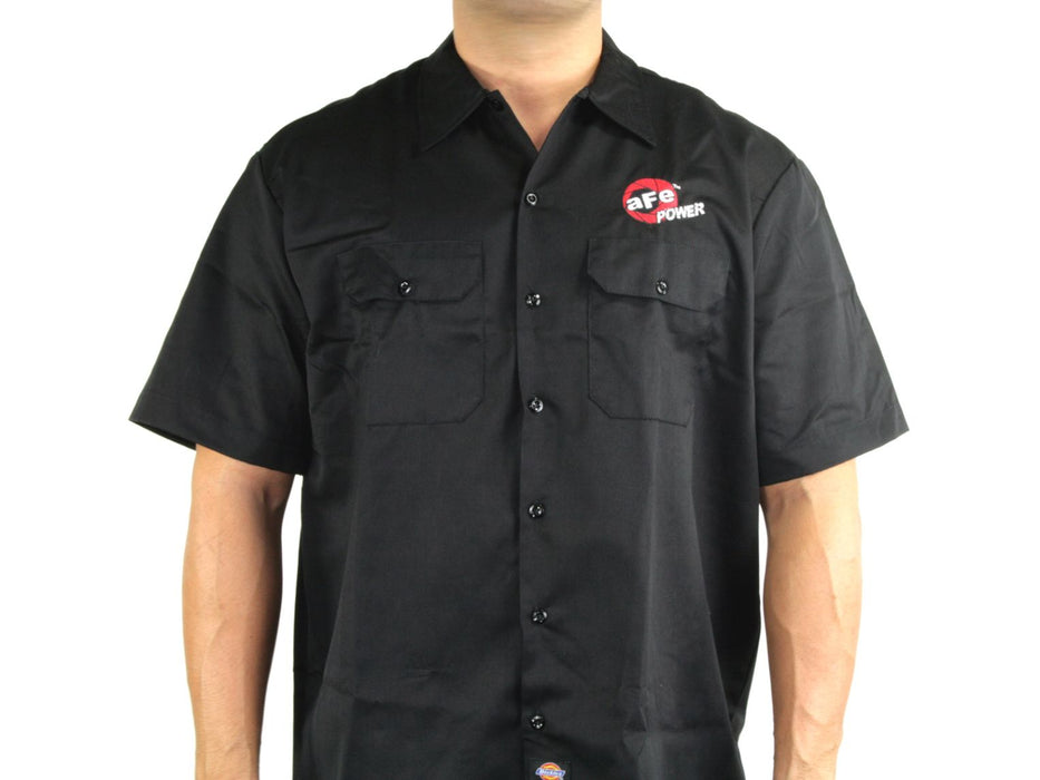 aFe logo Dickies Embroidered Shirt Black (XL) PN# 40-30215