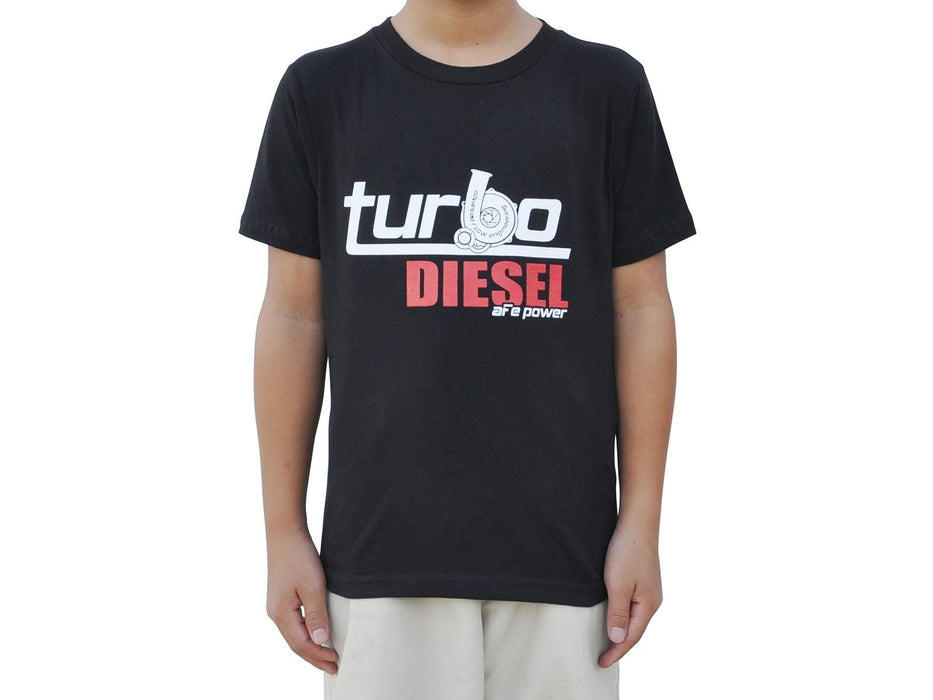 aFe Turbo Diesel Youth T-Shirt Black (XL) PN# 40-30434-B