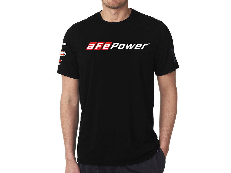 aFe Motorsport Mens T-Shirt Black (XL) PN# 40-30444-B