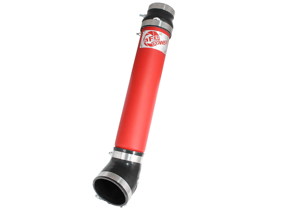 aFe BladeRunner 3-1/2 IN Aluminum Cold Charge Pipe Red PN# 46-20067-R