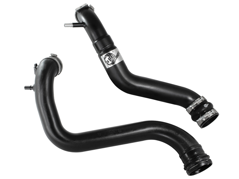 aFe BladeRunner 3-1/2 IN to 3 IN Aluminum Cold Charge Pipe Black PN# 46-20129-1