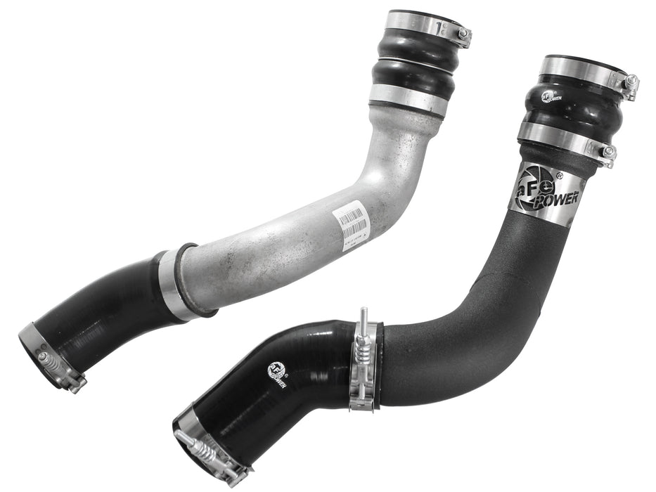 aFe BladeRunner 3 IN Aluminum Hot and Cold Charge Pipe Kit Black PN# 46-20134-B