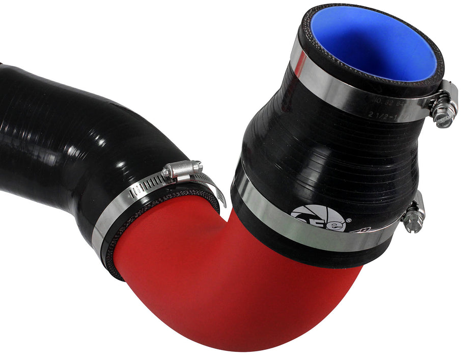 aFe BladeRunner 3 IN Aluminum Cold Charge Pipe Red PN# 46-20179-R