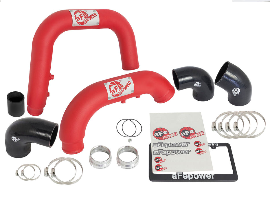 aFe BladeRunner 2-1/2 IN & 3 IN Aluminum Hot and Cold Charge Pipe Kit Red PN# 46-20264-R
