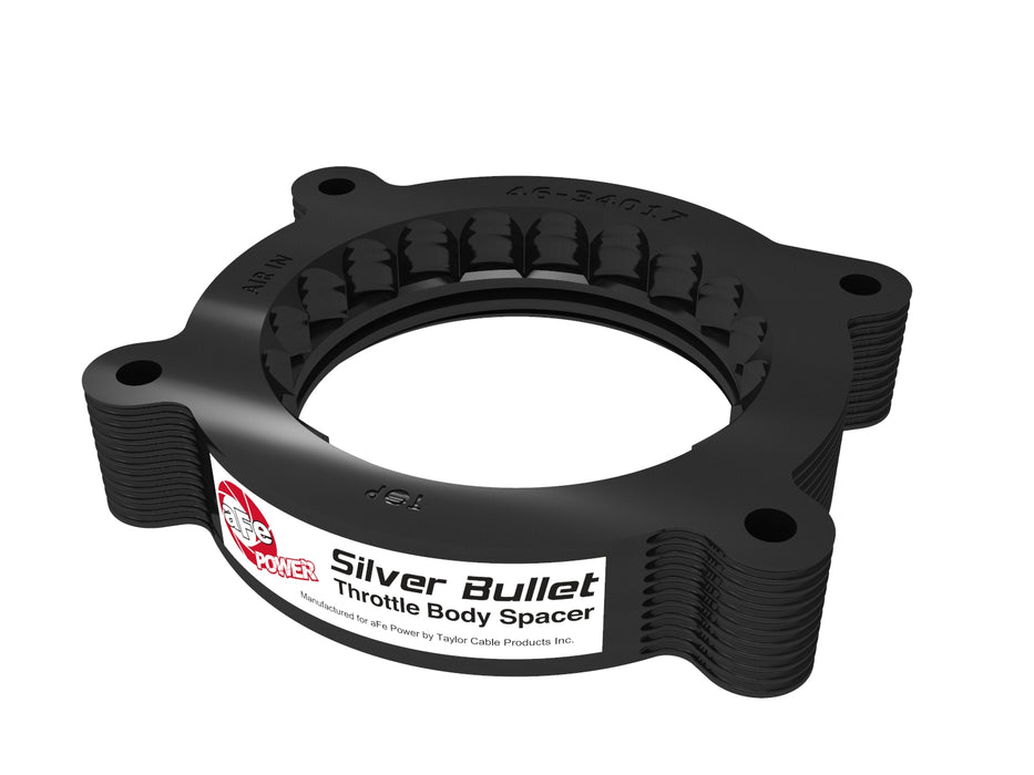 aFe Silver Bullet Throttle Body Spacer Kit Black PN# 46-34017B