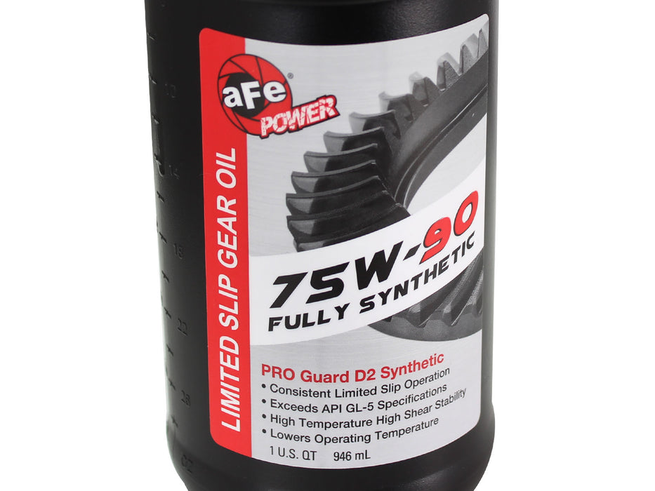 aFe Pro Series Differential Cover Black w/ Machined Fins & Gear Oil (DANA 12-Bolt) PN# 46-70302-WL
