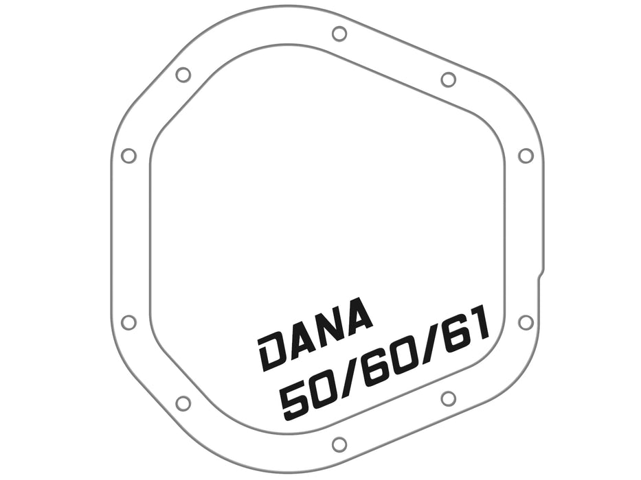 aFe Pro Series Dana 60 Front Differential Cover Black w/ Machined Fins & Gear Oil PN# 46-71101B