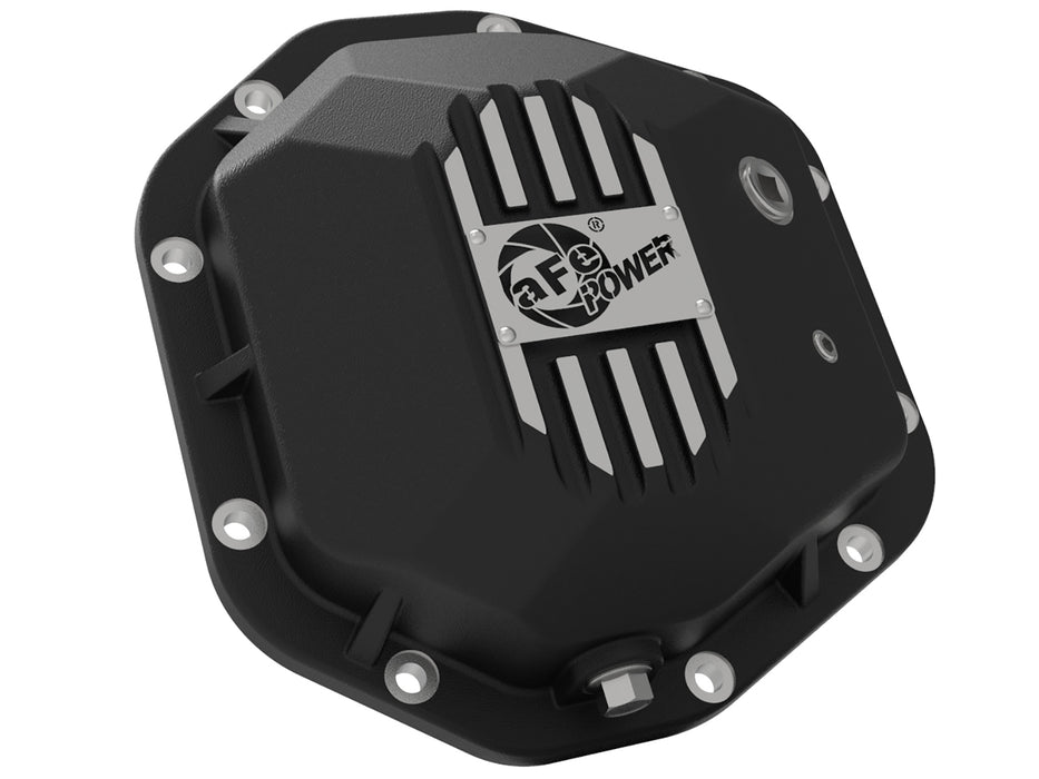 aFe Pro Series Dana 44 Rear Differential Cover Black w/ Machined Fins PN# 46-71110B