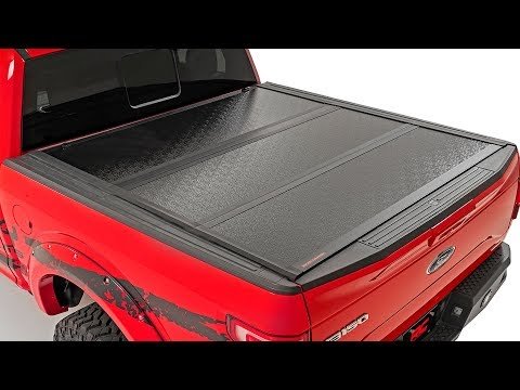 Ford Low Profile Hard Tri-Fold Tonneau Cover 17-20 F-250/F-350 Super Duty 6.5 Foot Bed Rough Country #47220651