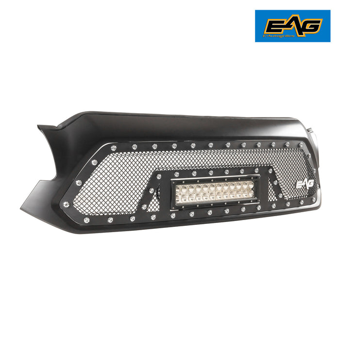 EAG Rivet Stainless Steel Wire Mesh Packaged With LED Light and Shell Fit for 12-15 Toyota Tacoma PN# 12TAEL00