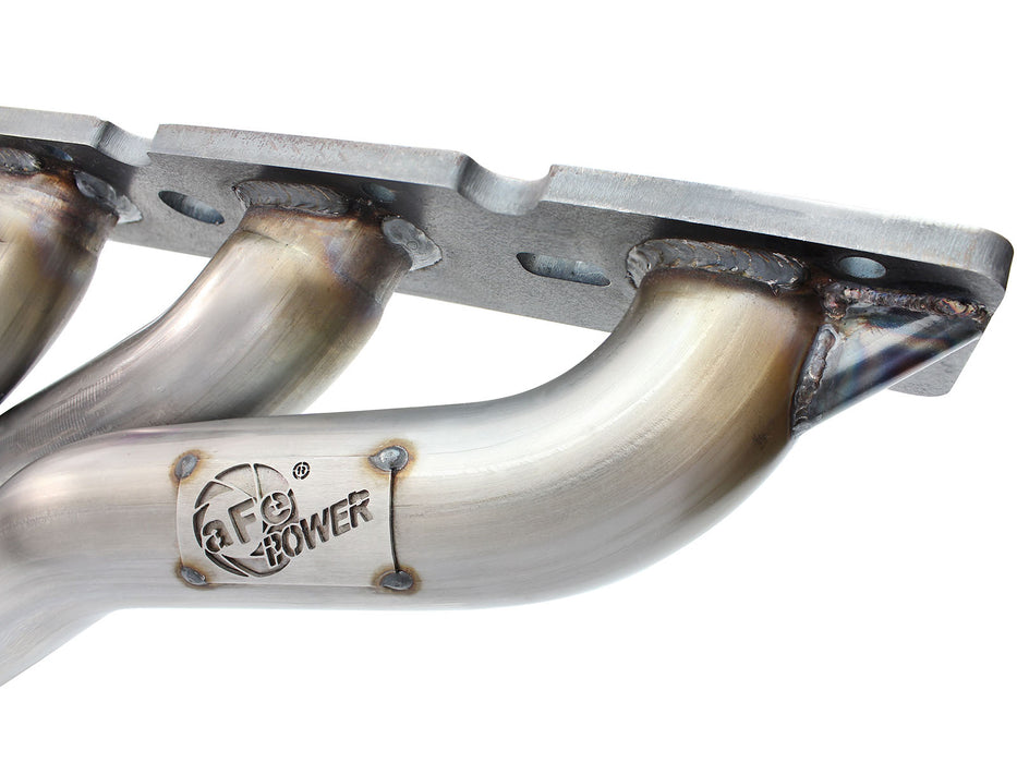 aFe Twisted Steel Long Tube Header & Mid Pipe 304 Stainless Steel w/ Cat PN# 48-32011-YC