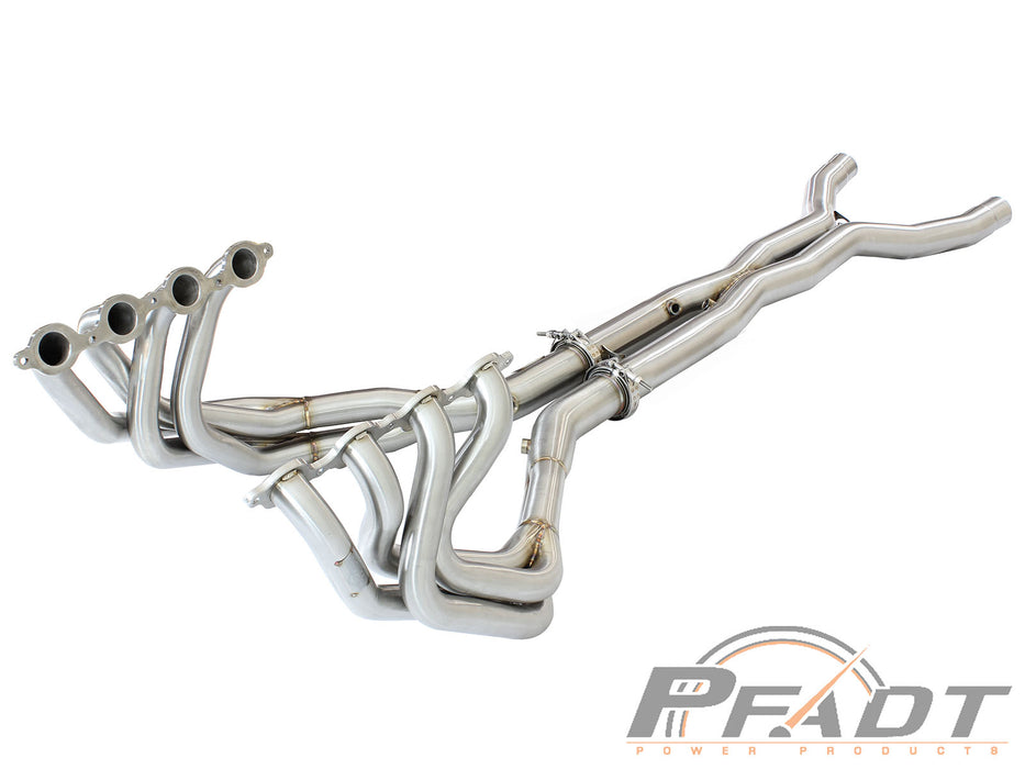 aFe PFADT Series Tri-Y Long Tube Header & X-Pipe 304 Stainless Steel PN# 48-34112-YN