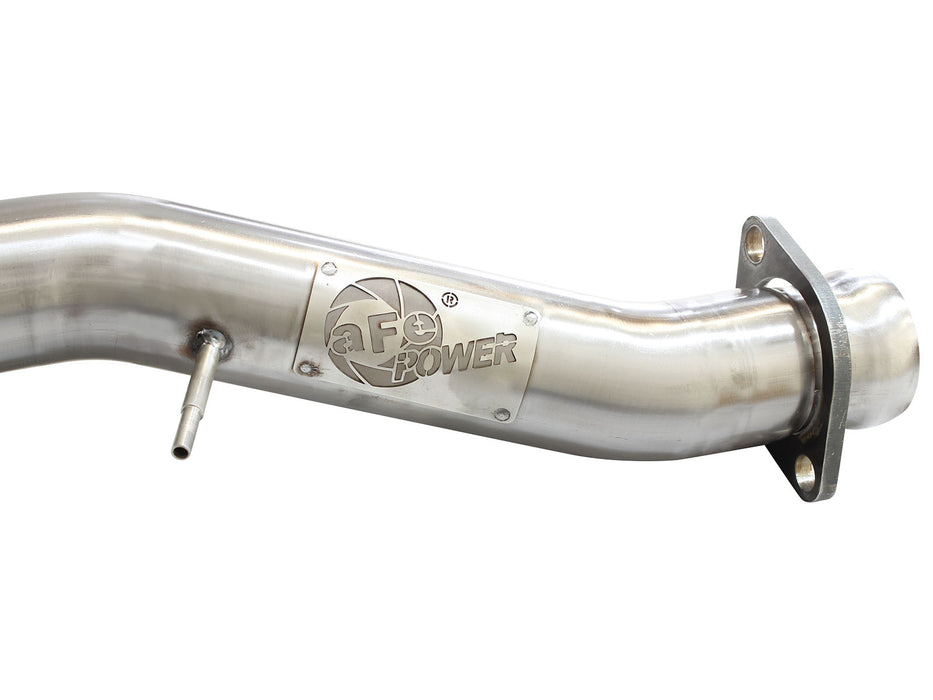 aFe Twisted Steel Long Tube Header & Mid Pipe 304 Stainless Steel w/ Cat PN# 48-36211-YC