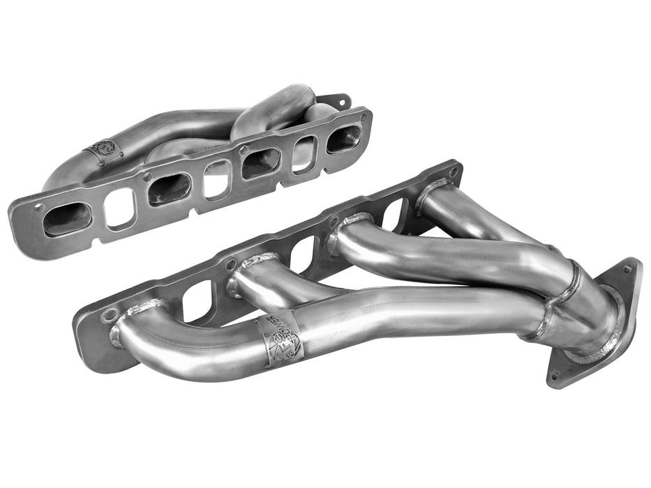 aFe Twisted Steel 409 Stainless Steel Shorty Header PN# 48-42002