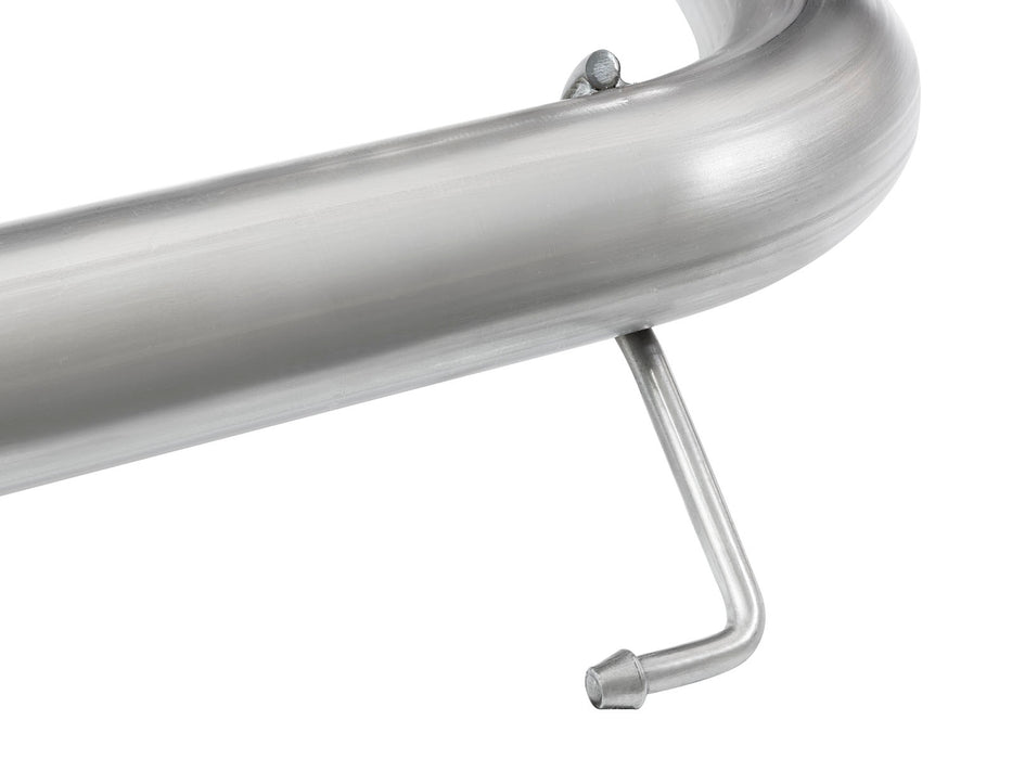 aFe Twisted Steel Long Tube Header & Mid Pipe 409 Stainless Steel PN# 48-46008-YN