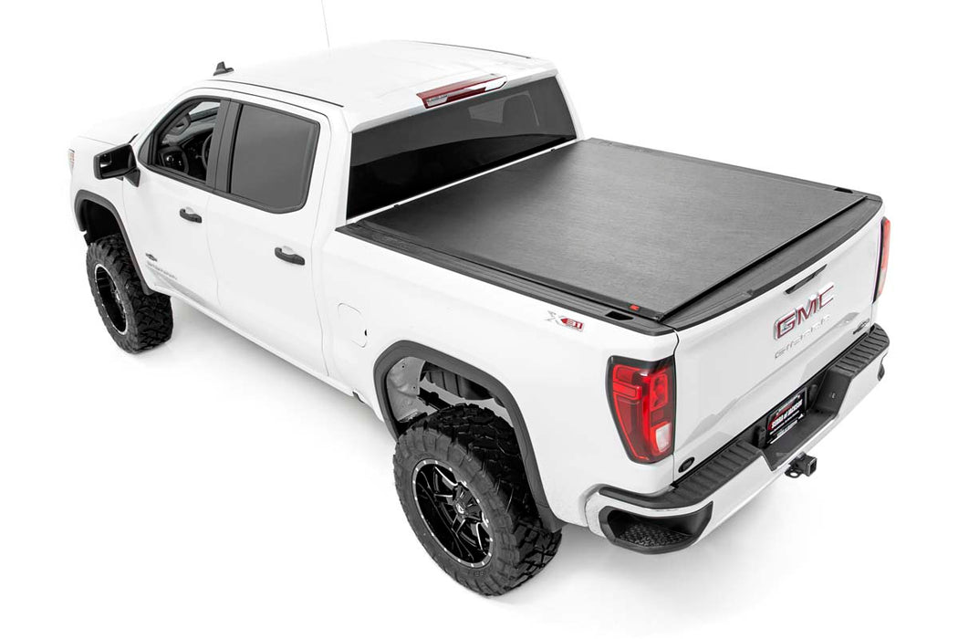 Silverado/Sierra Soft Roll-Up Bed Cover 5 Foot 8 Inch Bed For 19-Pres Silverado/Sierra 1500 Rough Country #48120580