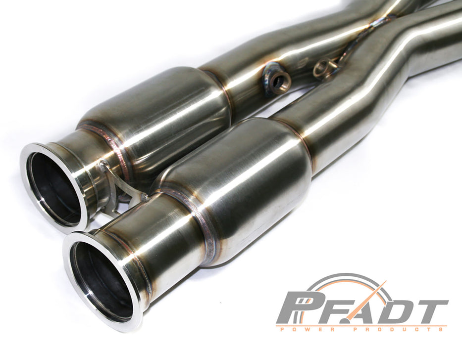 aFe PFADT Series X-Pipe 3 IN 304 Stainless Steel w/ Cat PN# 48C34108-YC