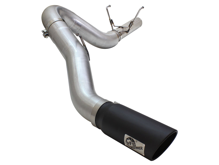 aFe ATLAS 5 IN Aluminized Steel DPF-Back Exhaust System w/Black Tip PN# 49-02051-1B